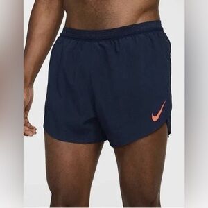 Nike Aeroswift ADV 4" Running Shorts Navy Blue (FN3352-451) Men’s Size Medium